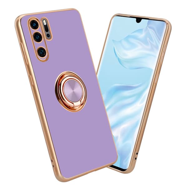 Huawei P30 PRO Suojakuori Suojakotelo valmistettu joustavasta TPU silikonista jossa on kameran suojaus ja magneettinen autoteline
