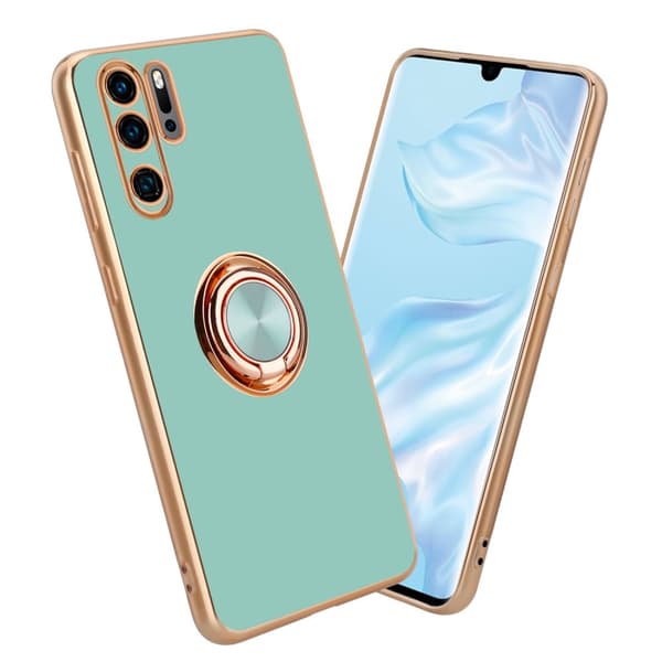 Huawei P30 PRO Suojakuori Suojakotelo valmistettu joustavasta TPU silikonista jossa on kameran suojaus ja magneettinen autoteline