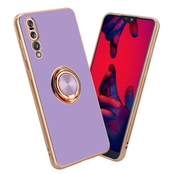 Huawei P20 PRO / P20 PLUS Cover Etui Case () Blank lys lilla - guld