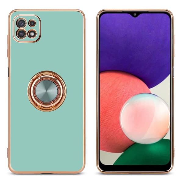 Samsung Galaxy A22 5G Suojakuori Suojakotelo valmistettu joustavasta TPU silikonista jossa on kameran suojaus ja magneettinen autoteline