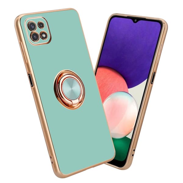 Samsung Galaxy A22 5G Suojakuori Suojakotelo valmistettu joustavasta TPU silikonista jossa on kameran suojaus ja magneettinen autoteline