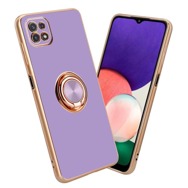 Samsung Galaxy A22 5G Suojakuori Suojakotelo valmistettu joustavasta TPU silikonista jossa on kameran suojaus ja magneettinen autoteline