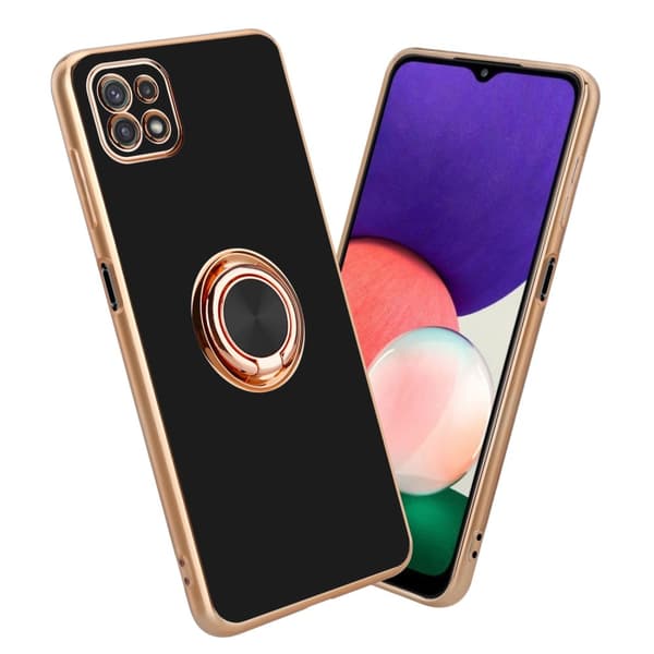 Samsung Galaxy A22 5G Suojakuori Suojakotelo valmistettu joustavasta TPU silikonista jossa on kameran suojaus ja magneettinen autoteline