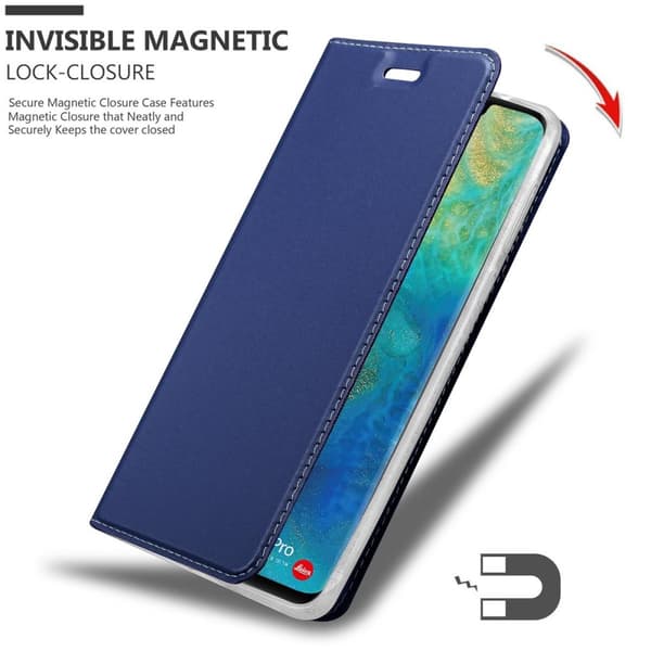 Huawei MATE 20 PRO Skal Fodral med magnetisk stängning, ståfunktion och kortficka Mobilskydd
