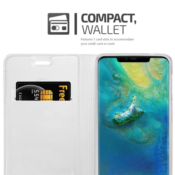 Huawei MATE 20 PRO Skal Fodral med magnetisk stängning, ståfunktion och kortficka Mobilskydd