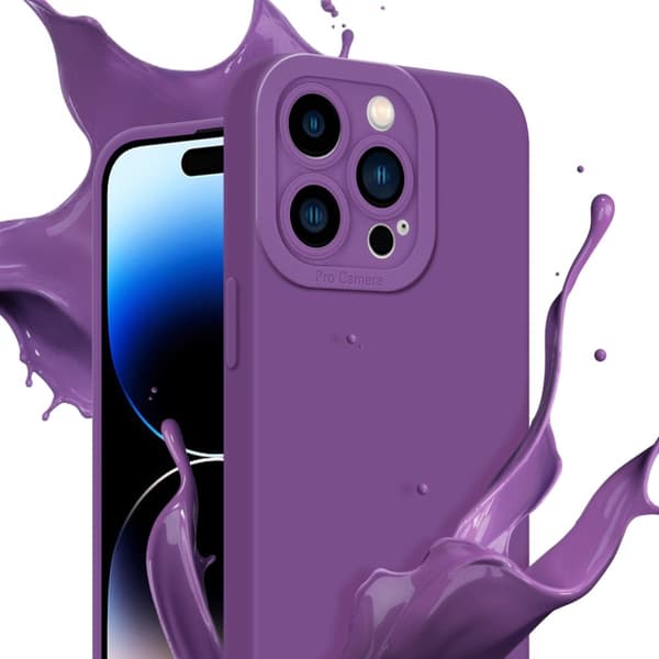 iPhone 14 PRO MAX Fodral Skal Case Cover av flexibelt TPU-silikon Bobilskydd