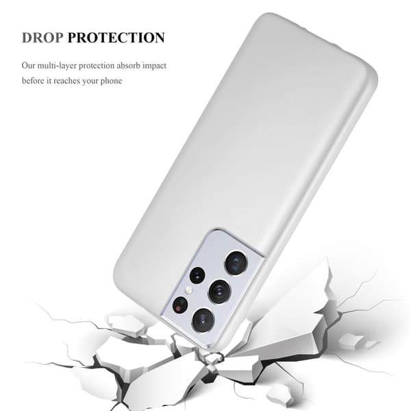 Deksel til Samsung Galaxy S21 ULTRA Beskyttelsesdeksel laget av fleksibelt TPU-silikon