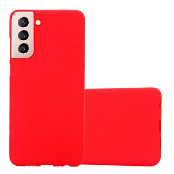 Samsung Galaxy S21 5G Skal Fodral Mobilskydd av flexibelt TPU-silikon FROST RÖD