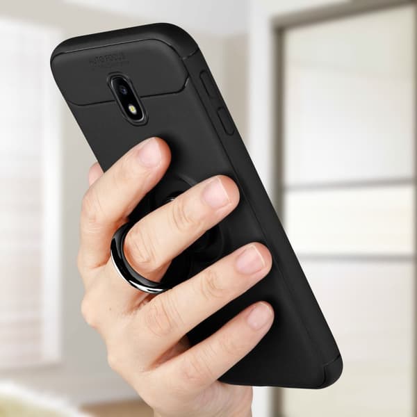 Deksel til Samsung Galaxy J7 2017 Silikondeskel med fokusring laget av TPU-silikon