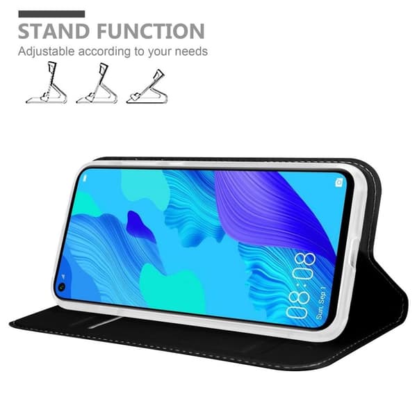 Honor 20 / 20S / Huawei NOVA 5T Suojakotelo Suojakuori Lompakkokotelo Matkapuhelinkotelo jossa magneettisuljenta, jalusta-toiminto ja korttitasku