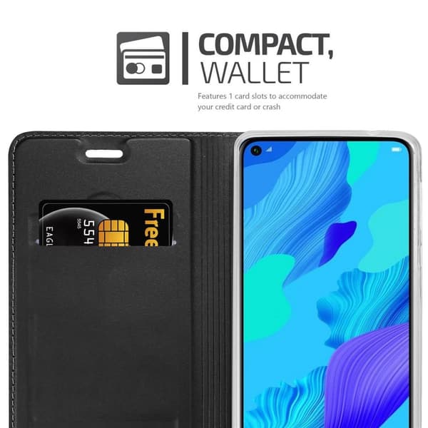Honor 20 / 20S / Huawei NOVA 5T Suojakotelo Suojakuori Lompakkokotelo Matkapuhelinkotelo jossa magneettisuljenta, jalusta-toiminto ja korttitasku