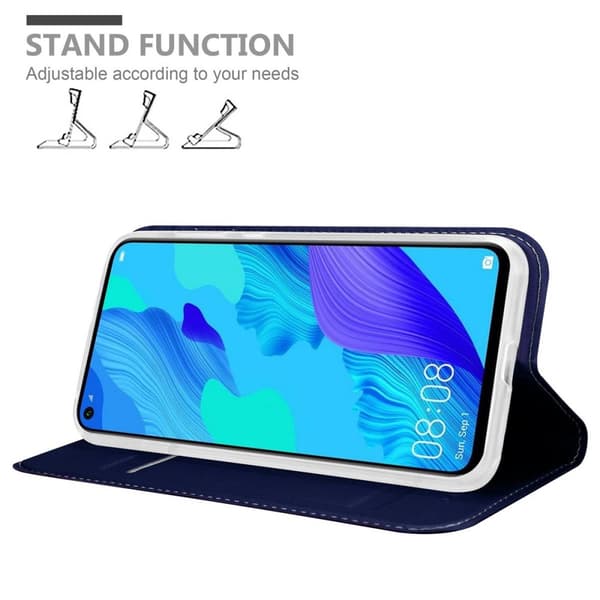 Honor 20 / 20S / Huawei NOVA 5T Suojakotelo Suojakuori Lompakkokotelo Matkapuhelinkotelo jossa magneettisuljenta, jalusta-toiminto ja korttitasku