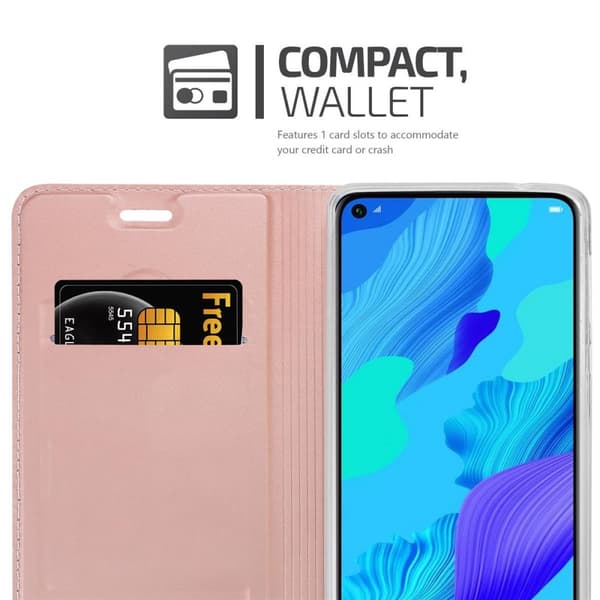 Honor 20 / 20S / Huawei NOVA 5T Suojakotelo Suojakuori Lompakkokotelo Matkapuhelinkotelo jossa magneettisuljenta, jalusta-toiminto ja korttitasku