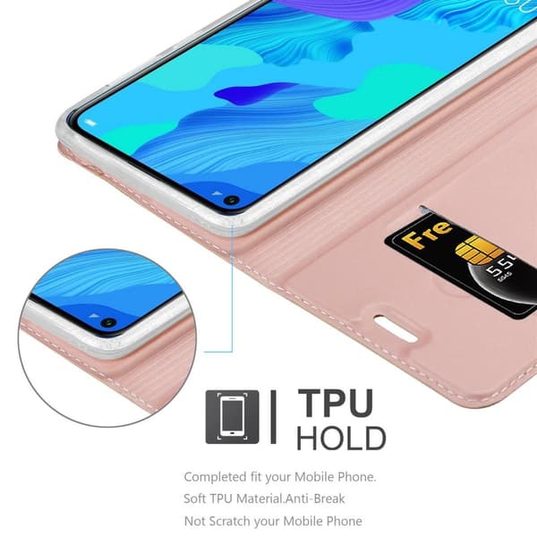 Honor 20 / 20S / Huawei NOVA 5T Suojakotelo Suojakuori Lompakkokotelo Matkapuhelinkotelo jossa magneettisuljenta, jalusta-toiminto ja korttitasku