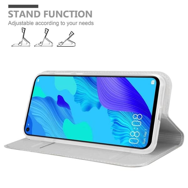 Honor 20 / 20S / Huawei NOVA 5T Suojakotelo Suojakuori Lompakkokotelo Matkapuhelinkotelo jossa magneettisuljenta, jalusta-toiminto ja korttitasku