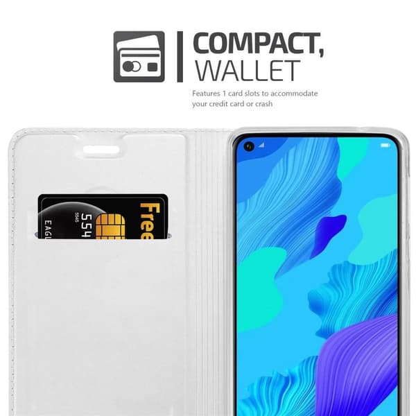 Honor 20 / 20S / Huawei NOVA 5T Suojakotelo Suojakuori Lompakkokotelo Matkapuhelinkotelo jossa magneettisuljenta, jalusta-toiminto ja korttitasku