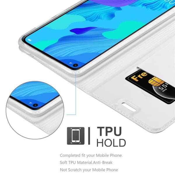 Honor 20 / 20S / Huawei NOVA 5T Suojakotelo Suojakuori Lompakkokotelo Matkapuhelinkotelo jossa magneettisuljenta, jalusta-toiminto ja korttitasku