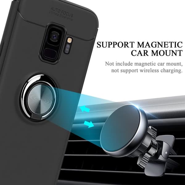 Samsung Galaxy S9 Skal Skyddsfodral Fodral med fokusring av TPU-silikon
