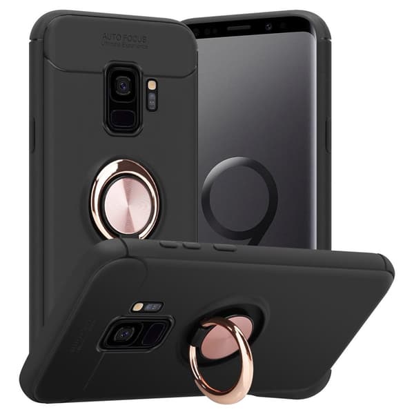 Samsung Galaxy S9 Skal Skyddsfodral Fodral med fokusring av TPU-silikon