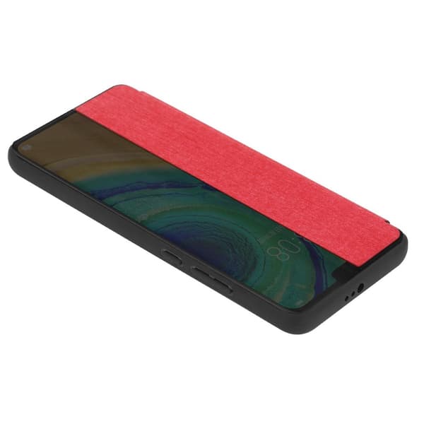 Deksel til Huawei MATE 30 Lommebokdeksel i fiberoptikk Beskyttelsesdeksel med stativfunksjon