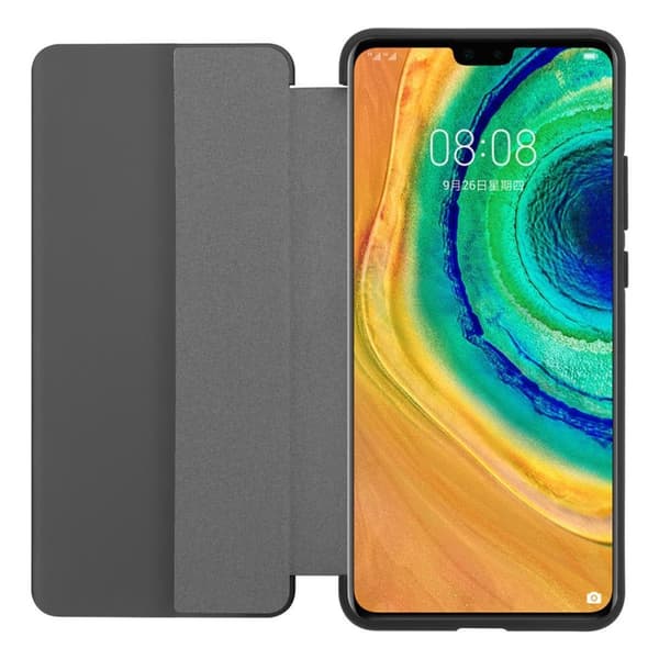 Deksel til Huawei MATE 30 Lommebokdeksel i fiberoptikk Beskyttelsesdeksel med stativfunksjon