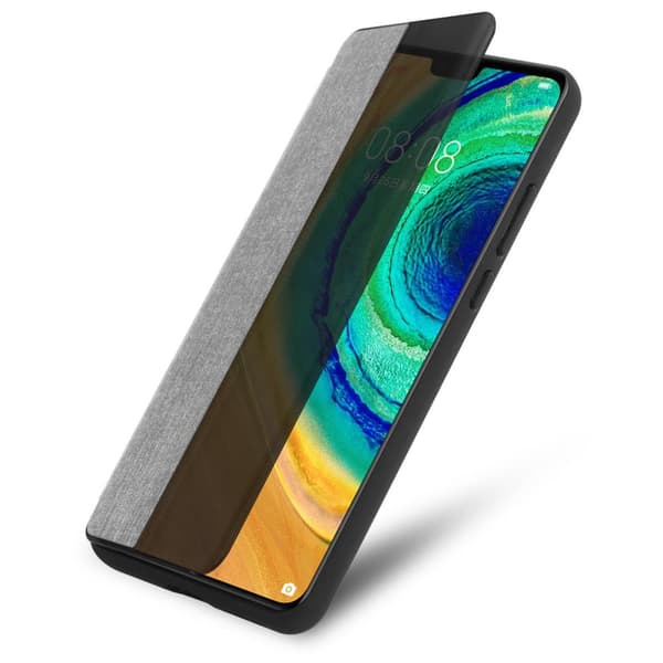 Deksel til Huawei MATE 30 Lommebokdeksel i fiberoptikk Beskyttelsesdeksel med stativfunksjon
