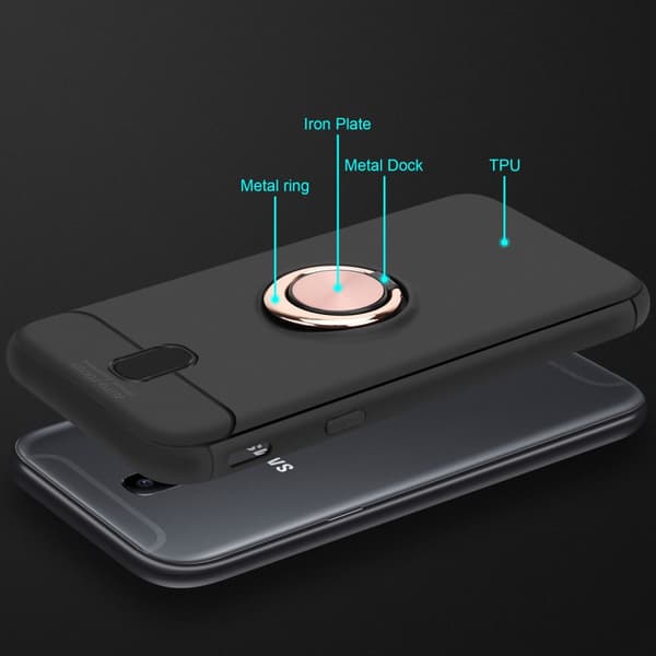 Deksel til Samsung Galaxy J3 2017 Silikondeskel med fokusring laget av TPU-silikon