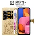 Pikkukuva 4 / 8: Samsung Galaxy A20s Suojakotelo Lompakkokotelo Matkapuhelinkotelo Suojakuori jossa on jalusta-toiminto ja korttipaikat