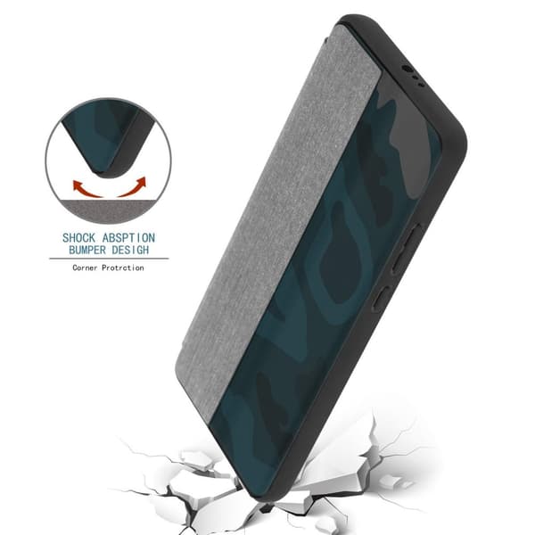 Huawei P40 Skal Plånboksfodral Case Fodral Smart Cover i fiberoptik med ståfunktion