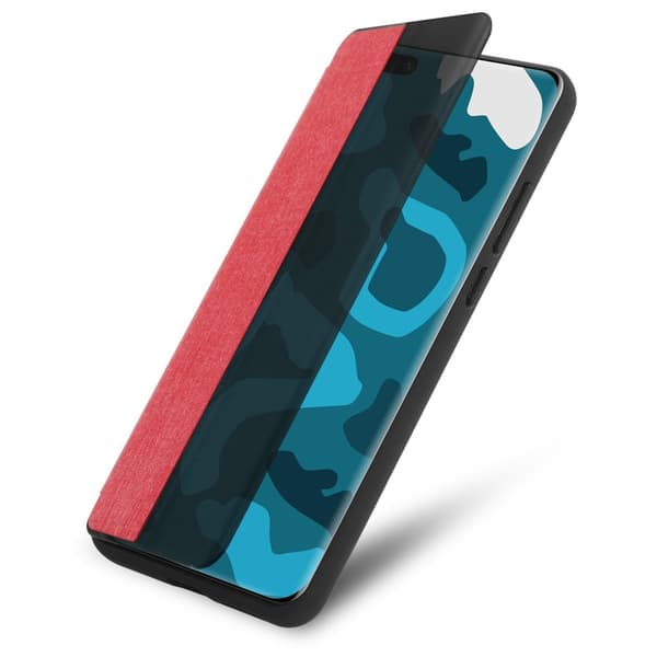 Huawei P40 Skal Plånboksfodral Case Fodral Smart Cover i fiberoptik med ståfunktion