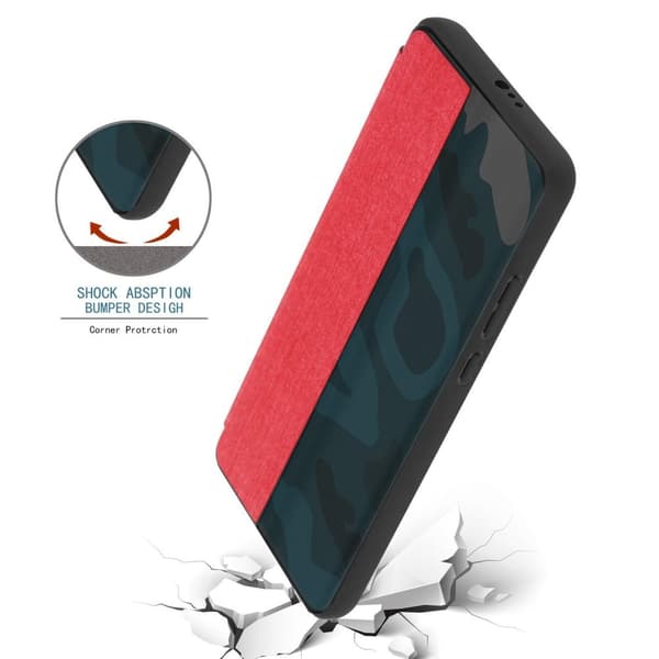 Huawei P40 Skal Plånboksfodral Case Fodral Smart Cover i fiberoptik med ståfunktion