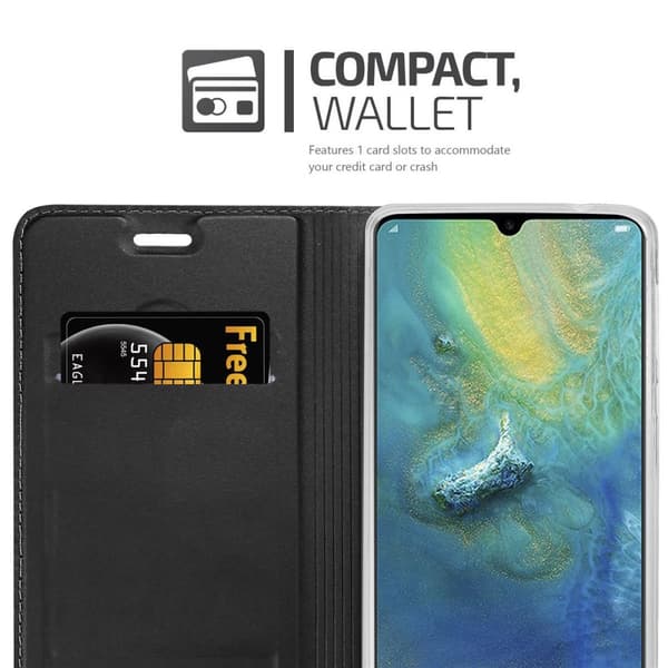 Huawei MATE 20 Suojakotelo Suojakuori Lompakkokotelo Matkapuhelinkotelo jossa magneettisuljenta, jalusta-toiminto ja korttitasku