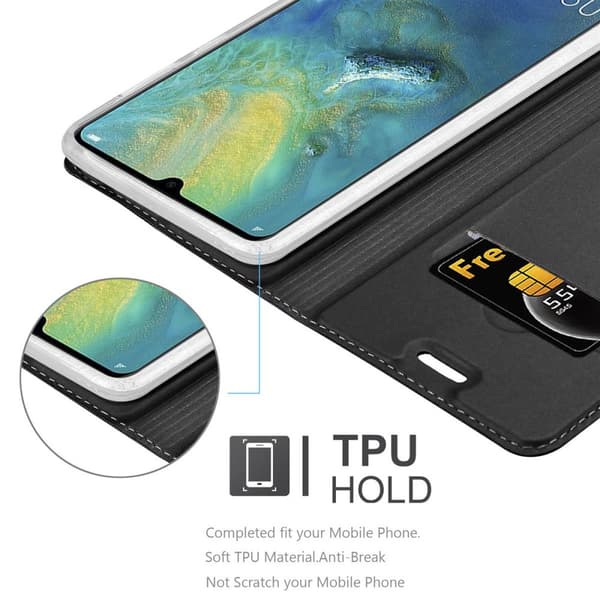 Huawei MATE 20 Suojakotelo Suojakuori Lompakkokotelo Matkapuhelinkotelo jossa magneettisuljenta, jalusta-toiminto ja korttitasku