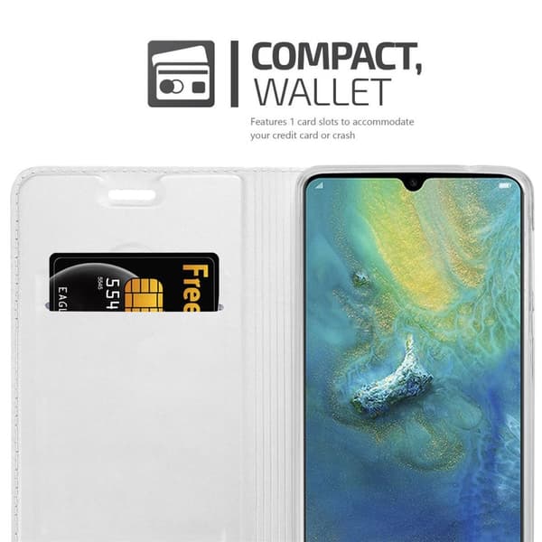 Huawei MATE 20 Suojakotelo Suojakuori Lompakkokotelo Matkapuhelinkotelo jossa magneettisuljenta, jalusta-toiminto ja korttitasku