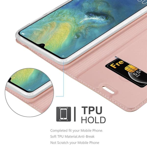 Huawei MATE 20 Suojakotelo Suojakuori Lompakkokotelo Matkapuhelinkotelo jossa magneettisuljenta, jalusta-toiminto ja korttitasku