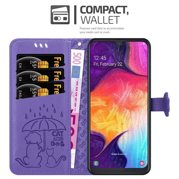 Samsung Galaxy A50 4G / A50s / A30s Suojakotelo Lompakkokotelo Matkapuhelinkotelo Suojakuori jossa on jalusta-toiminto ja korttipaikat