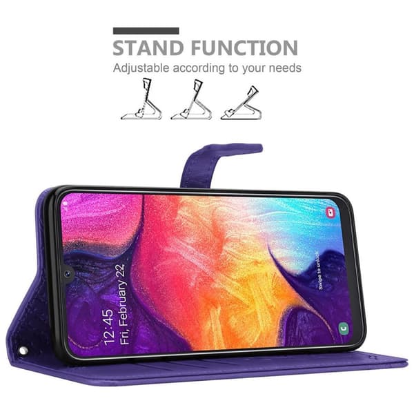 Samsung Galaxy A50 4G / A50s / A30s Suojakotelo Lompakkokotelo Matkapuhelinkotelo Suojakuori jossa on jalusta-toiminto ja korttipaikat
