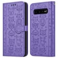 Pikkukuva 9 / 9: Samsung Galaxy S10 4G Suojakotelo Lompakkokotelo Matkapuhelinkotelo Suojakuori jossa on jalusta-toiminto ja korttipaikat