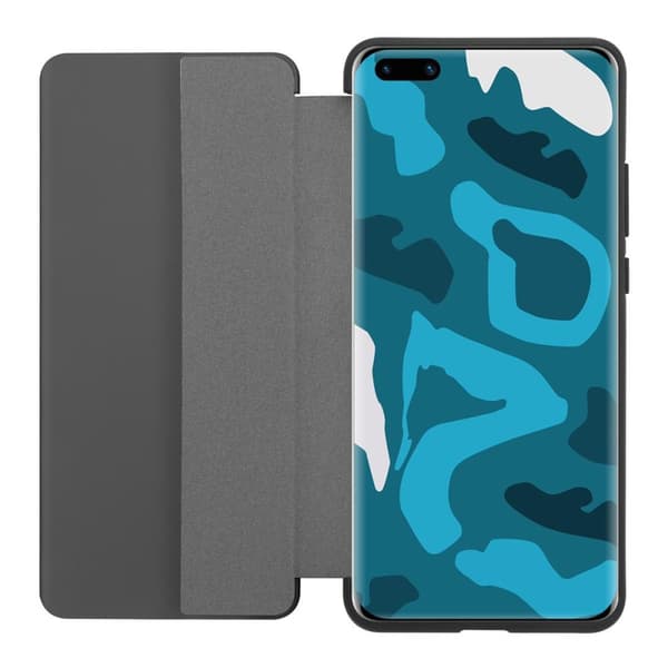 Deksel til Huawei P40 PRO / P40 PRO+ Lommebokdeksel i fiberoptikk  Beskyttelsesdeksel med stativfunksjon