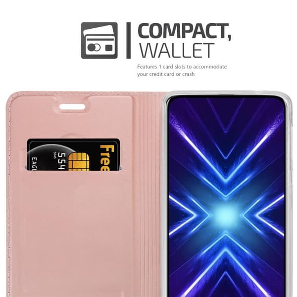Honor 9X Suojakotelo Suojakuori Lompakkokotelo Matkapuhelinkotelo jossa magneettisuljenta, jalusta-toiminto ja korttitasku