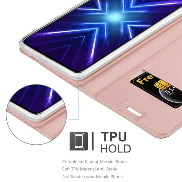 Honor 9X Suojakotelo Suojakuori Lompakkokotelo Matkapuhelinkotelo jossa magneettisuljenta, jalusta-toiminto ja korttitasku