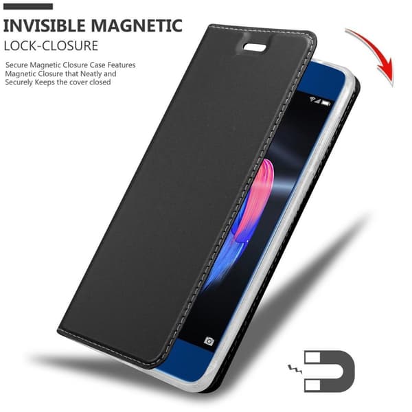 Honor 9 Suojakotelo Suojakuori Lompakkokotelo Matkapuhelinkotelo jossa magneettisuljenta, jalusta-toiminto ja korttitasku