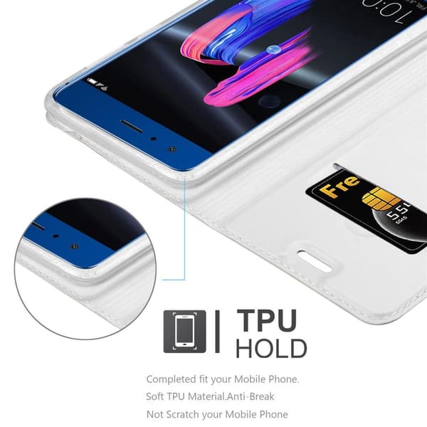 Honor 9 Suojakotelo Suojakuori Lompakkokotelo Matkapuhelinkotelo jossa magneettisuljenta, jalusta-toiminto ja korttitasku