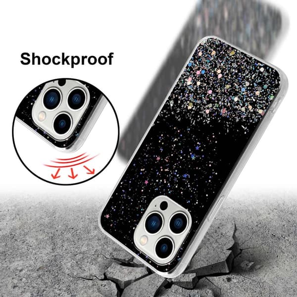 Deksel til iPhone 14 PRO med glitrende glitter
