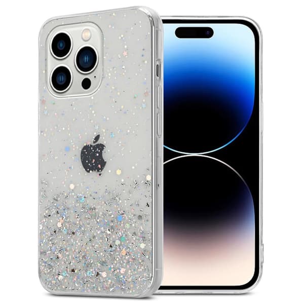 Deksel til iPhone 14 PRO med glitrende glitter
