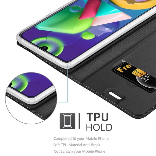 Samsung Galaxy M31 Skal Fodral med magnetisk stängning, ståfunktion och kortficka Mobilskydd