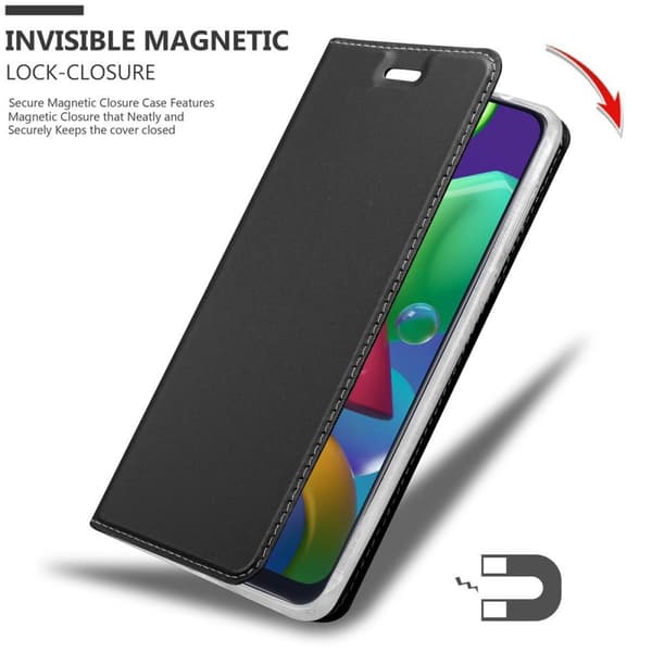 Samsung Galaxy M31 Skal Fodral med magnetisk stängning, ståfunktion och kortficka Mobilskydd