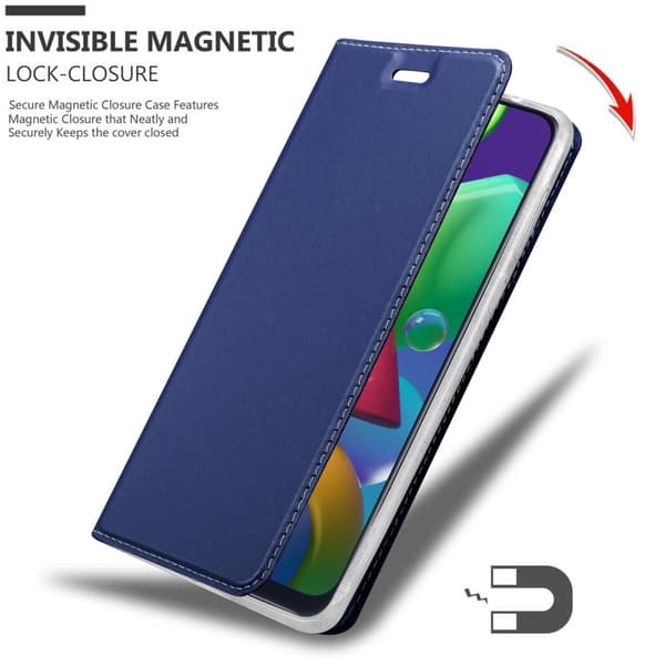 Samsung Galaxy M31 Skal Fodral med magnetisk stängning, ståfunktion och kortficka Mobilskydd