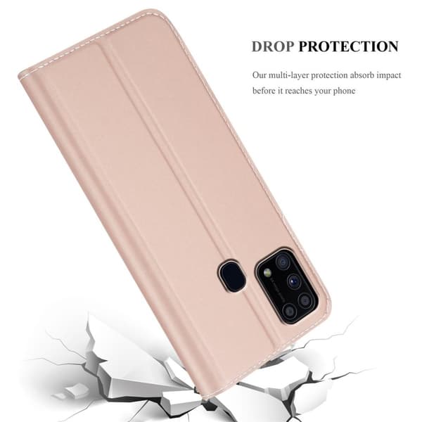 Samsung Galaxy M31 Suojakotelo Suojakuori Lompakkokotelo Matkapuhelinkotelo jossa magneettisuljenta, jalusta-toiminto ja korttitasku