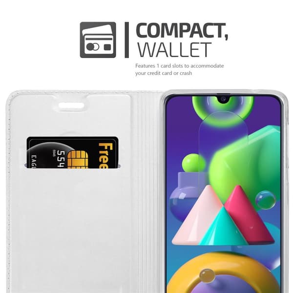 Samsung Galaxy M31 Skal Fodral med magnetisk stängning, ståfunktion och kortficka Mobilskydd